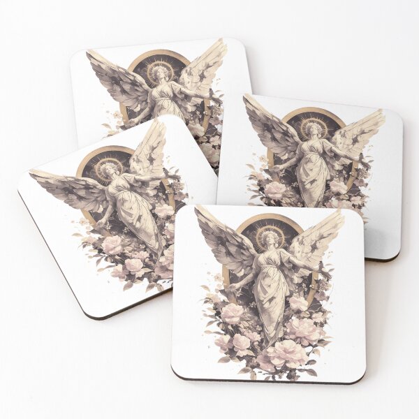 Item preview, Celestial Grace – Vintage Angel with Roses Art designed and sold by YSiGn_.