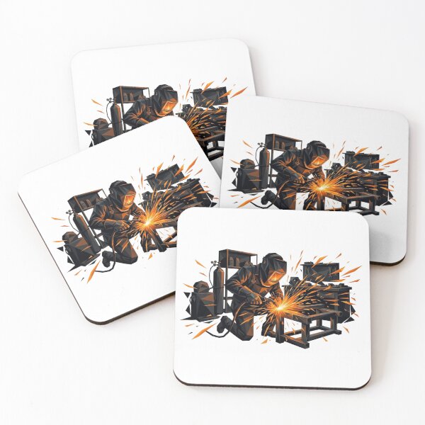 Item preview, Geometric Welder Grinder Worker Graphic designed and sold by LightPrintsCo.
