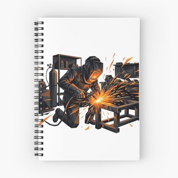 Item preview, Geometric Welder Grinder Worker Graphic designed and sold by LightPrintsCo.