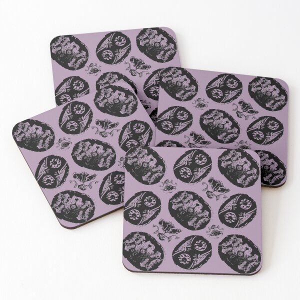 Item preview, Antique Furniture Decorations Scatter Mauve & Black designed and sold by Digitalmyth's Designs.