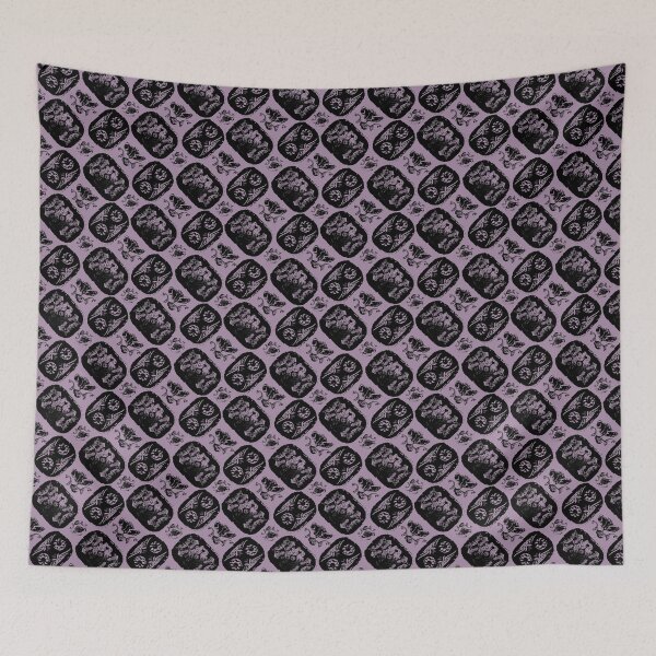 Item preview, Antique Furniture Decorations Scatter Mauve & Black designed and sold by Digitalmyth's Designs.