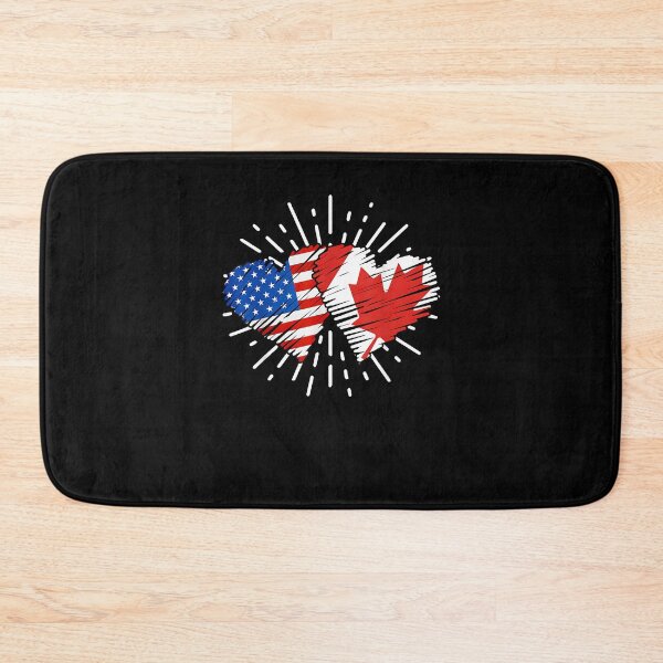 Item preview, Canada USA Friendship Heart With Flags Matching designed and sold by Cheesymatiion.