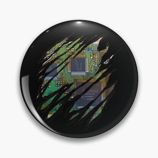 Item preview, Torn t-shirt with printed circuit board (PCB)  - gift - LOVE Geek designed and sold by Bukhisz.