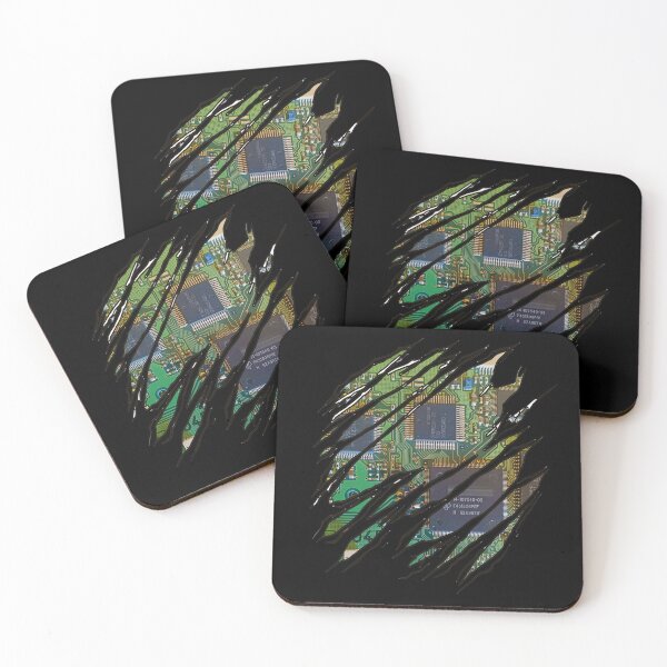 Item preview, Torn t-shirt with printed circuit board (PCB)  - gift - LOVE Geek designed and sold by Bukhisz.