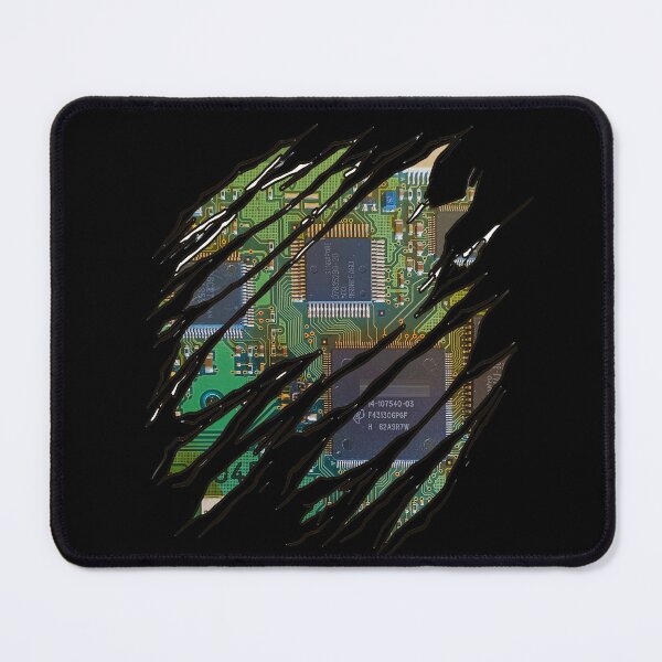 Item preview, Torn t-shirt with printed circuit board (PCB) - gift - LOVE Geek designed and sold by Bukhisz.