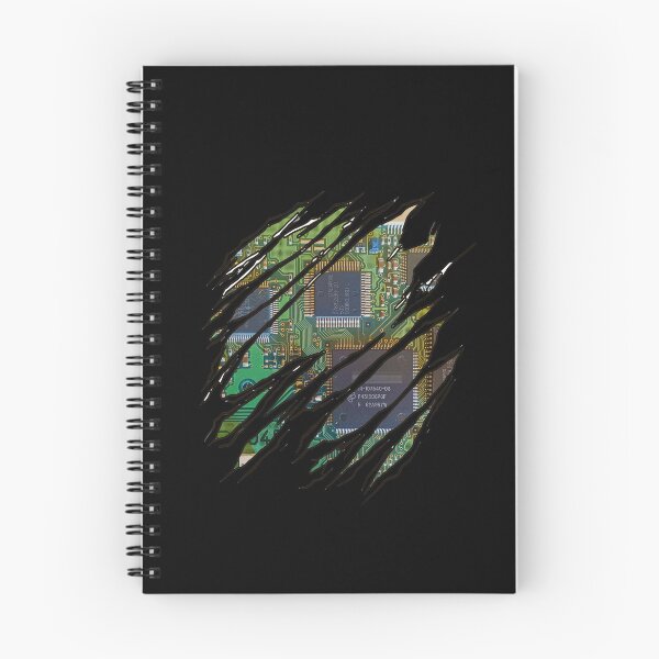 Item preview, Torn t-shirt with printed circuit board (PCB)  - gift - LOVE Geek designed and sold by Bukhisz.