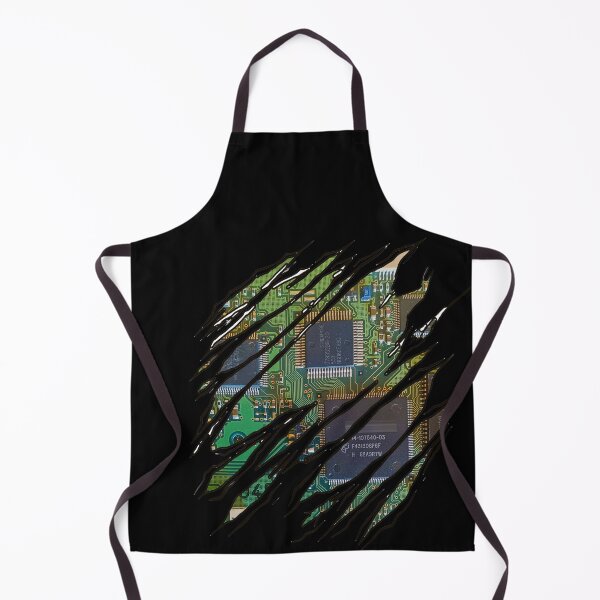 Item preview, Torn t-shirt with printed circuit board (PCB) - gift - LOVE Geek designed and sold by Bukhisz.