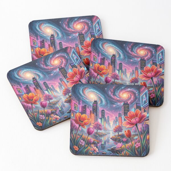 Item preview, Desert Bloom Art in Vibrant Modern Colors and Organic Southwest Shapes designed and sold by FotoworldEdel.