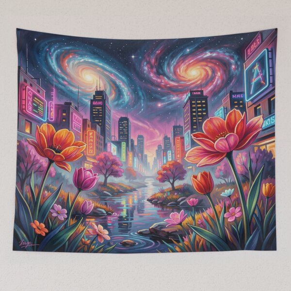 Item preview, Desert Bloom Art in Vibrant Modern Colors and Organic Southwest Shapes designed and sold by FotoworldEdel.