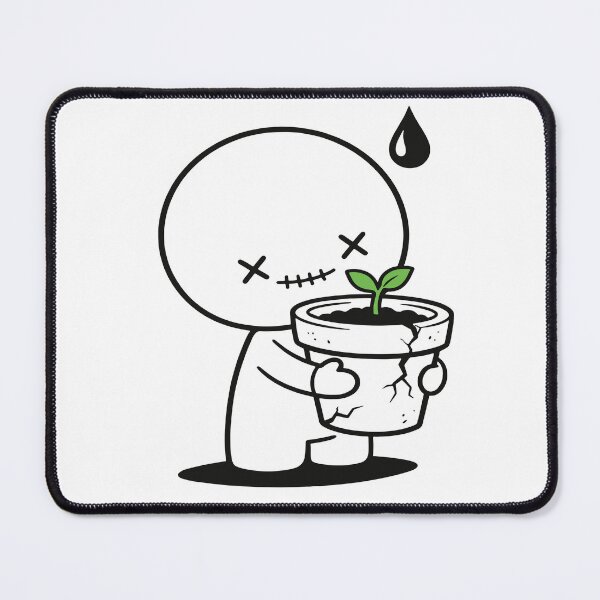 Item preview, Cute Character with Flower pot designed and sold by RaybenMedia.