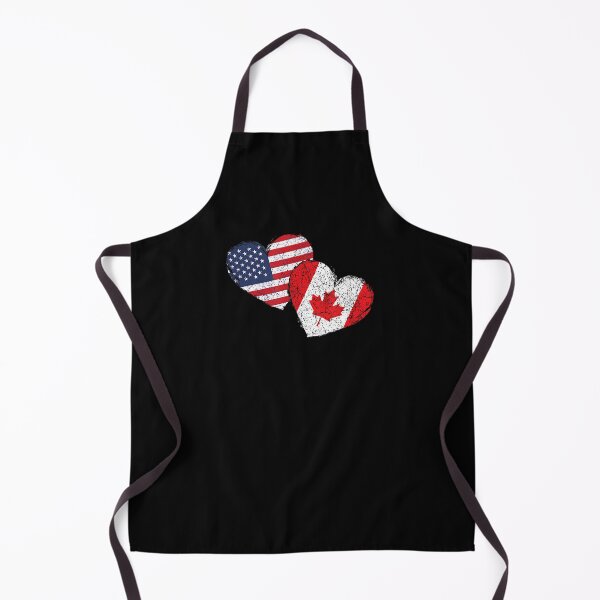 Item preview, USA Canada Heart Country Flag American Canadian designed and sold by Cheesymatiion.