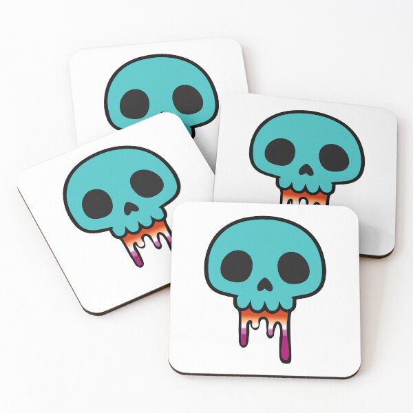 Item preview, Dripping Skull – Lesbian Pride Cute Dark Aesthetic Skull Design designed and sold by Cannaxes Studio.