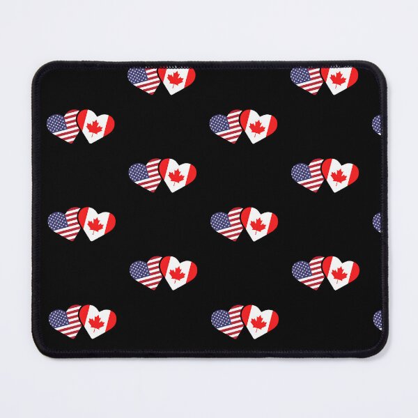 Item preview, Canada USA Flag Heart Canadian Americans Love Cute designed and sold by Cheesymatiion.