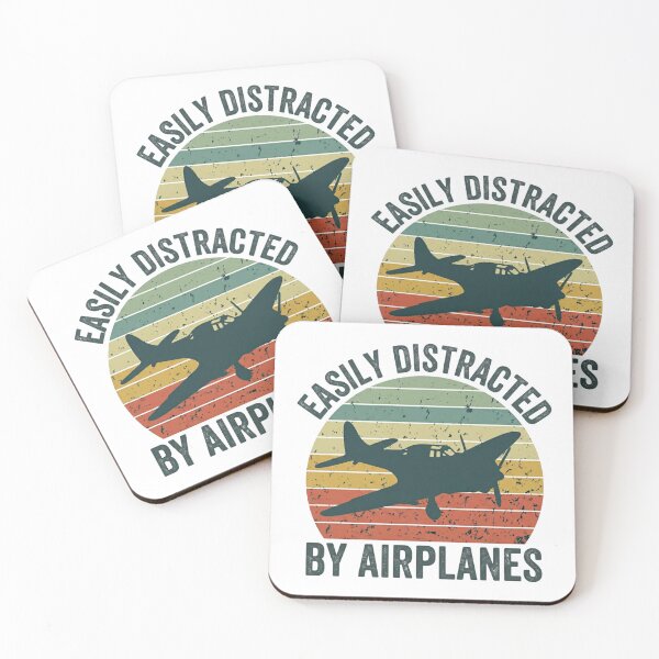 Item preview, Easily Distracted By Airplanes designed and sold by Shopeon Designs.