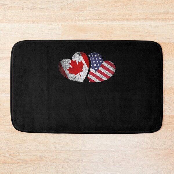 Item preview, America Canada Friendship Heart Gift USA Canadian designed and sold by Cheesymatiion.