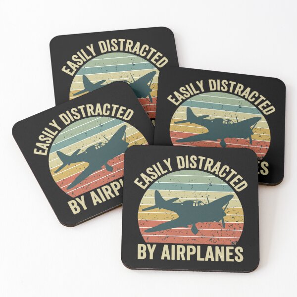 Item preview, Easily Distracted By Airplanes designed and sold by Shopeon Designs.