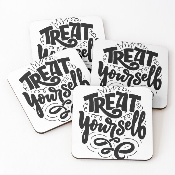 Item preview, Treat Yourself Crown Lettering Design designed and sold by Kritiveemporio.