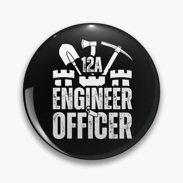 Item preview, 12A Engineer Officer Castle Top – Army MOS Design with Tools for Soldiers, Veterans & Military Leaders White Distressed Font designed and sold by GFamilyC.