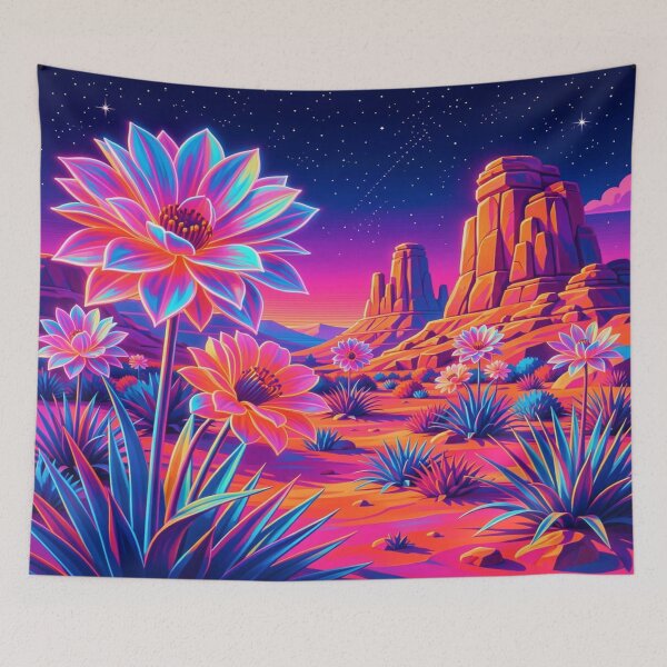 Item preview, Desert Bloom Art in Vibrant Modern Colors and Organic Southwest Shapes designed and sold by FotoworldEdel.