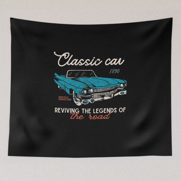 Item preview, Vintage blue cars designed and sold by Aminesnip.