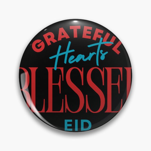 Item preview, Grateful Hearts Blessed Eid - Modern Festive Typography designed and sold by PACS0011.