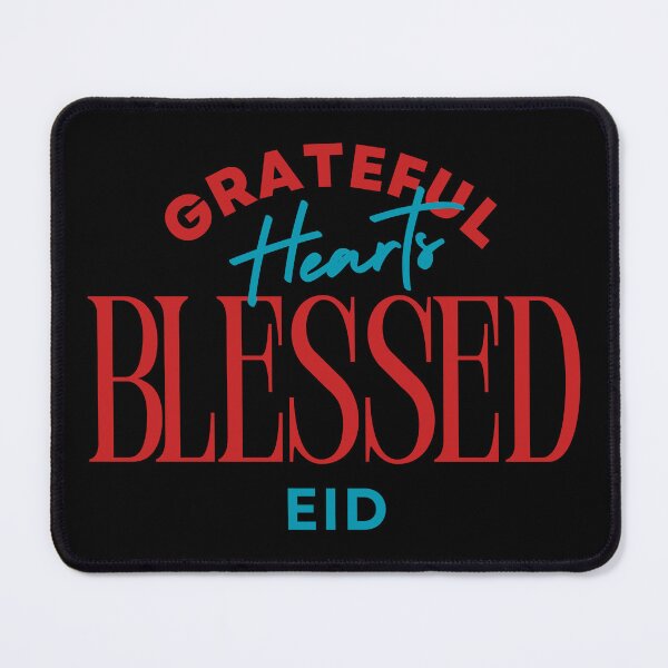 Item preview, Grateful Hearts Blessed Eid - Modern Festive Typography designed and sold by PACS0011.