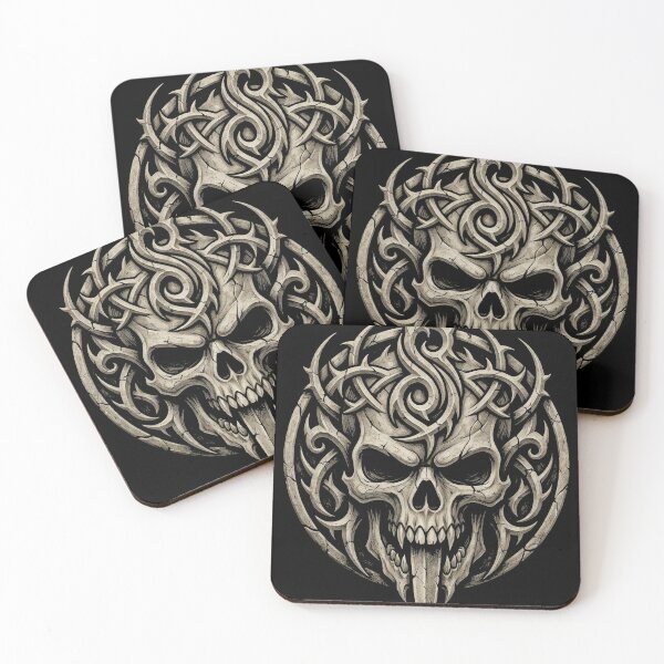 Item preview, Gothic Tribal Skull Crest designed and sold by Infinite Art Lab.