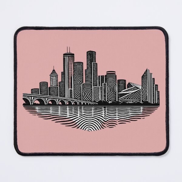 Item preview, Minneapolis Fingerprint Skyline | Modern City Print | Minimalist Urban Art | City Identity Wall Art | City Prints Series designed and sold by Dream Circuit .