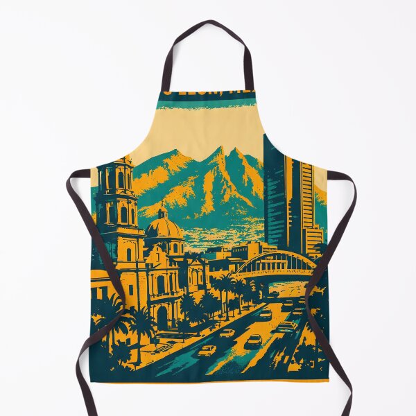 Item preview, Monterrey Nuevo Leon, Mexico Vintage Travel Tourism Art designed and sold by TravelersGems.
