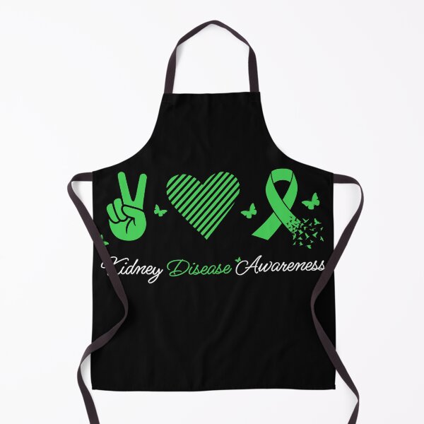 Item preview, Kidney Disease Awareness Peace Love Cure Green Ribbon Butterfly designed and sold by UniTeeCo.