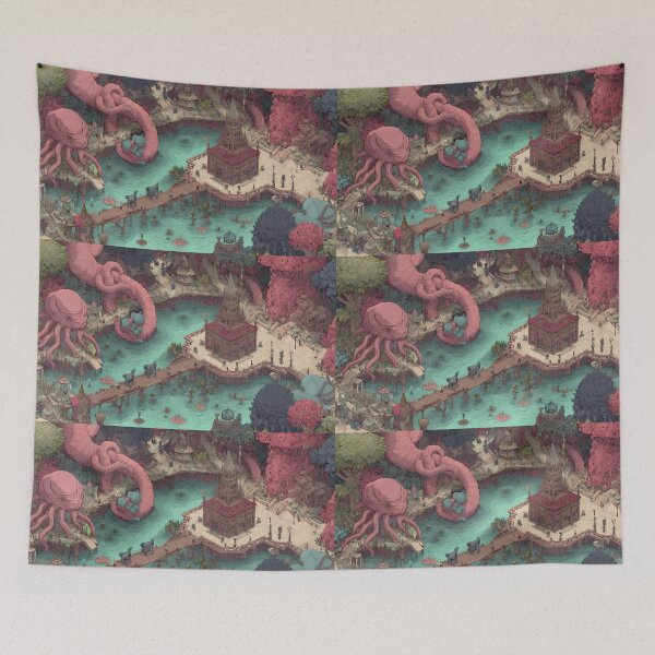Item preview, Fantasy Surreal Imagery Blending Nature Mythology Human Emotion designed and sold by ART ATTACK ZONE.