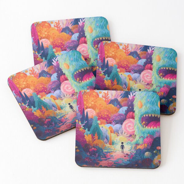 Item preview, Pop Monsters Imagery Blending Nature Mythology Human Emotion designed and sold by ART ATTACK ZONE.