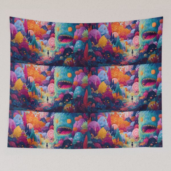 Item preview, Pop Monsters Imagery Blending Nature Mythology Human Emotion designed and sold by ART ATTACK ZONE.