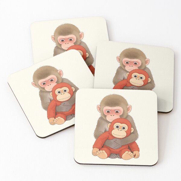 Item preview, PUNCH Monkey Primate Guardian Hug Art designed and sold by zzz888.