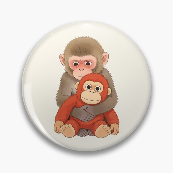 Item preview, PUNCH Monkey Primate Guardian Hug Art designed and sold by zzz888.