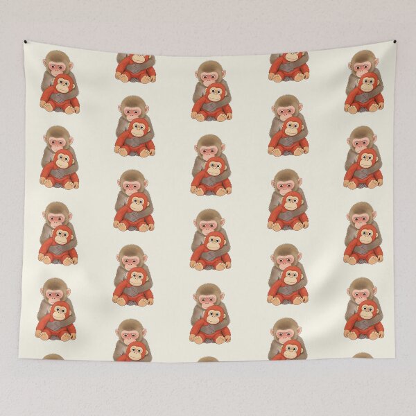 Item preview, PUNCH Monkey Primate Guardian Hug Art designed and sold by zzz888.