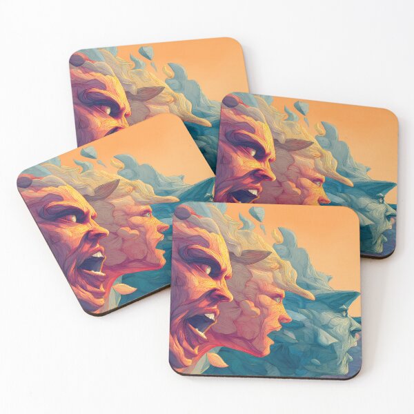 Item preview, Scream Surreal Imagery Blending Nature Mythology Human Emotion designed and sold by ART ATTACK ZONE.