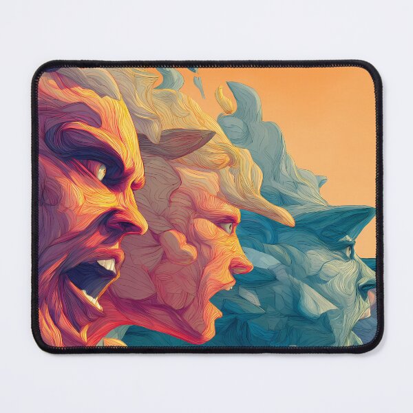 Item preview, Scream Surreal Imagery Blending Nature Mythology Human Emotion designed and sold by ART ATTACK ZONE.
