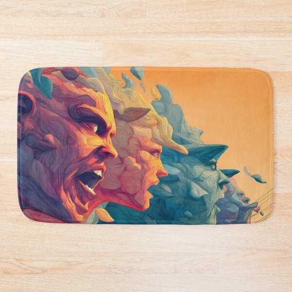 Item preview, Scream Surreal Imagery Blending Nature Mythology Human Emotion designed and sold by ART ATTACK ZONE.