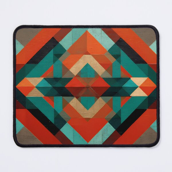 Item preview, Geometric Surreal Imagery Blending Nature Mythology Human Emotion designed and sold by ART ATTACK ZONE.