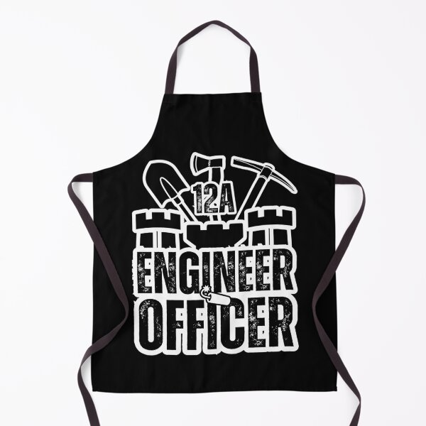 Item preview, 12A Engineer Officer Castle Top – Army MOS Design with Tools for Soldiers, Veterans & Military Leaders Black Distressed Font designed and sold by GFamilyC.