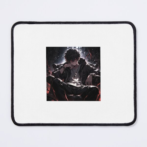 Item preview, Crimson Eyes – Dark Anime Anti Hero Throne Art designed and sold by Anshugoyal.