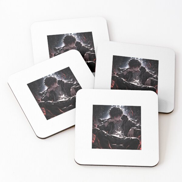 Item preview, Crimson Eyes – Dark Anime Anti Hero Throne Art designed and sold by Anshugoyal.
