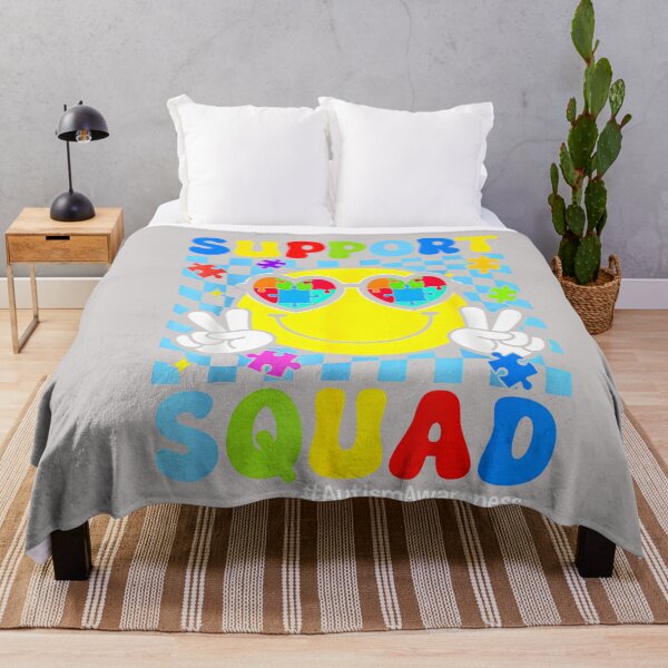 Item preview, Autism Awareness Support squas Smile face Boy Teen Kids designed and sold by MabelWells.