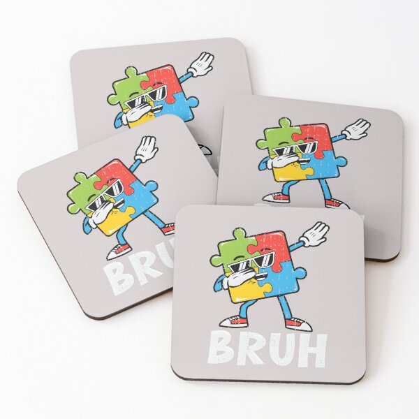 Item preview, Autism Awareness Bruh Dabbing Puzzle Piece Dab Boy Teen Kids  designed and sold by MabelWells.