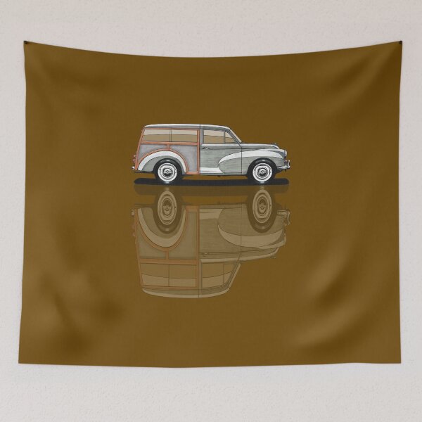 Item preview, Geo3Doodles Morris Minor 1000 Traveller Reflect Doodle designed and sold by Geo3doodles.
