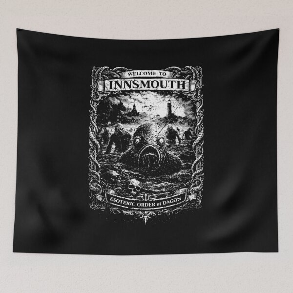 Item preview, Welcome to Innsmouth – Deep Sea Cult Horror – Gothic Vintage Design designed and sold by eldritchdreamer.