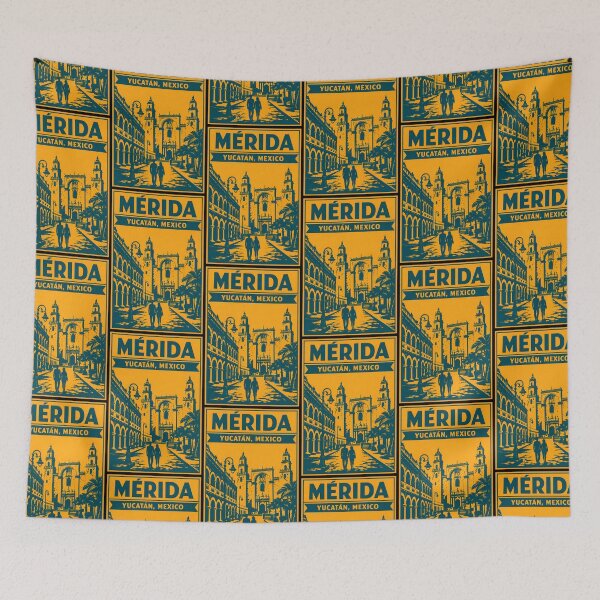 Item preview, Mérida Yucatán, Mexico Vintage Travel Tourism Art designed and sold by TravelersGems.