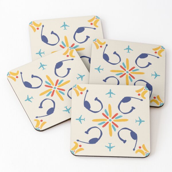 Item preview, Air Traffic Control Headset Portuguese Style Tile designed and sold by AdventuresOy.