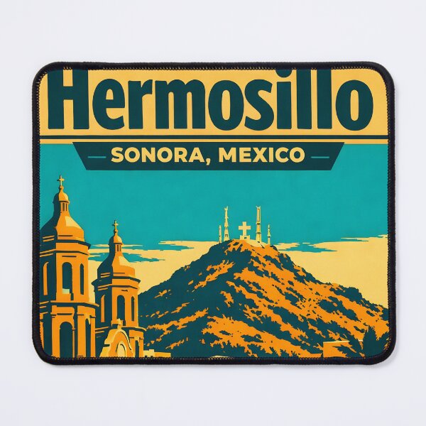 Item preview, Hermosillo Sonora, Mexico Vintage Travel Tourism Art designed and sold by TravelersGems.